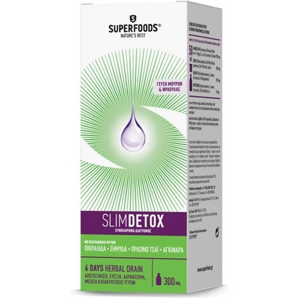 Slimdetox Формула для детоксикации и похудения, 600 мл, Superfoods