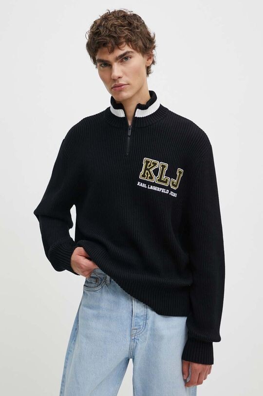 

Хлопковый свитер Karl Lagerfeld Jeans, черный