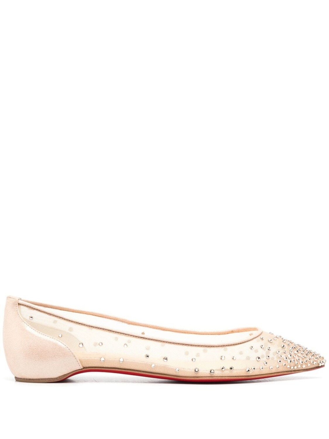 

Christian Louboutin балетки Follies Strass, розовый