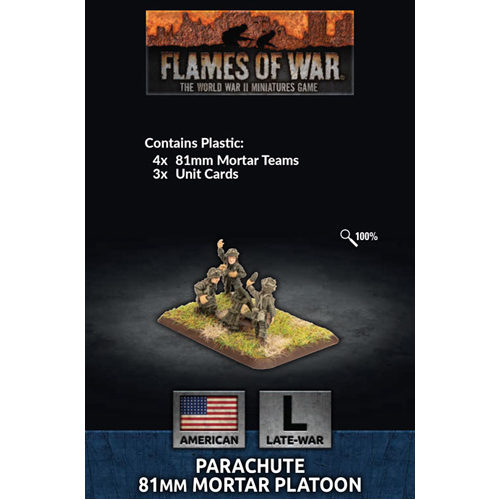 Фигурки Flames Of War: Parachute Mortar Platoon (Plastic) фигурки flames of war stug late assault gun platoon x5 plastic