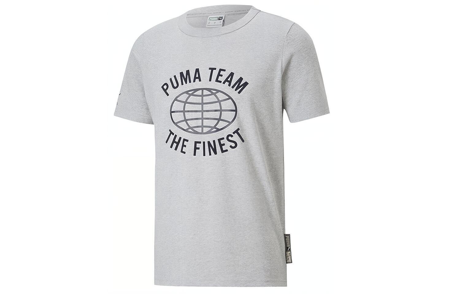 

Футболка мужская светло-серая Puma, серый