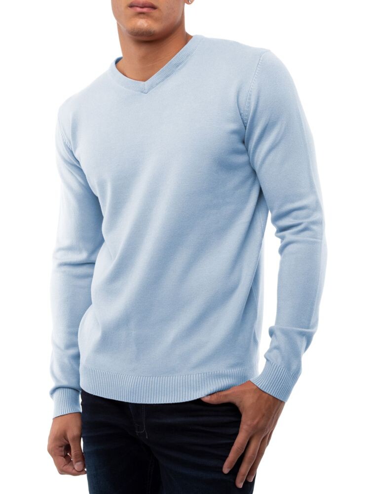 

Однотонный свитер с V-образным вырезом X Ray, цвет Powder Blue