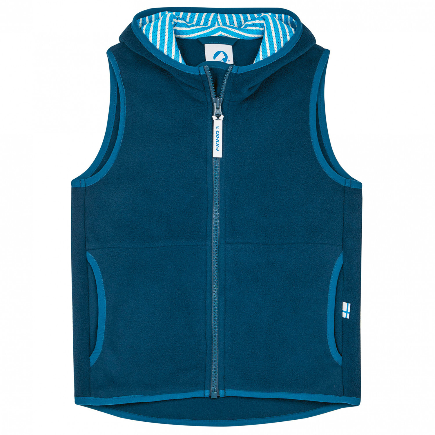 

Флисовый жилет Finkid Kid's Poppeli, цвет Navy/Denim