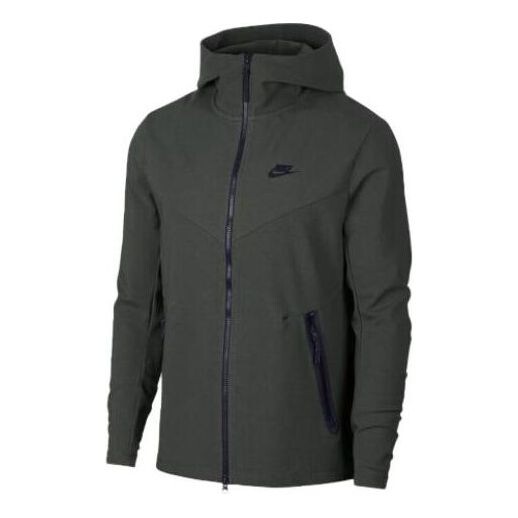 

Толстовка Nike Sportswear Tech Full Zip Hoodie 'Olive Green', зеленый