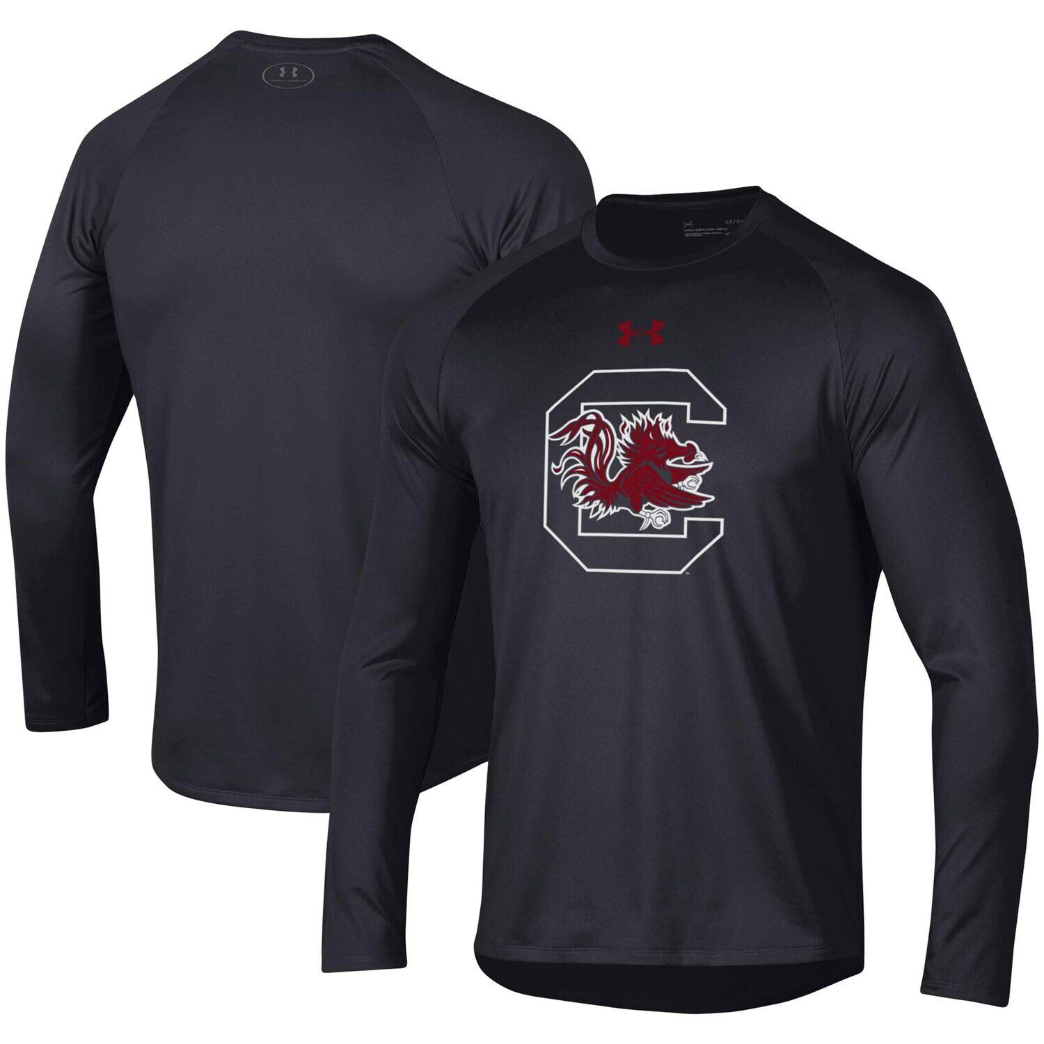 

Мужская черная футболка с длинным рукавом South Carolina Gamecocks School Logo Tech 2.0 Performance Under Armour