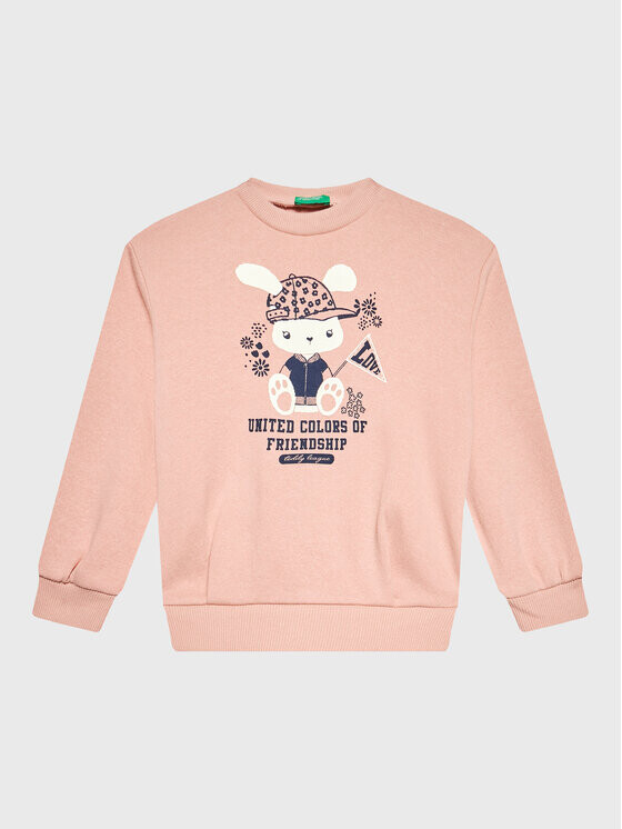 

Толстовка обычного кроя United Colors Of Benetton, розовый