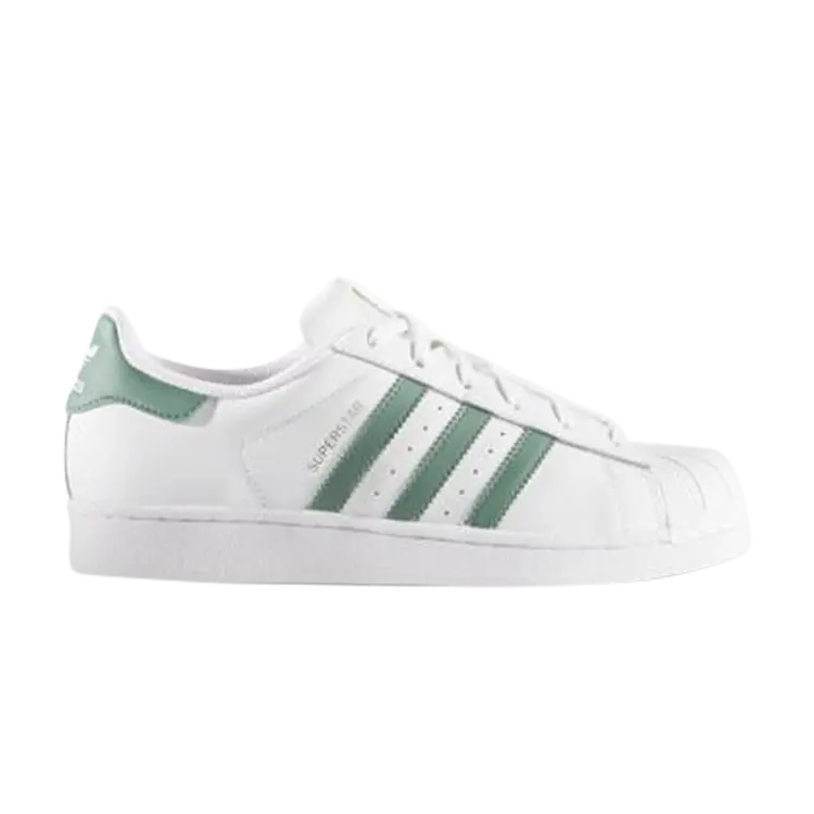 

Кроссовки Adidas Superstar 'White Trace Green', зеленый