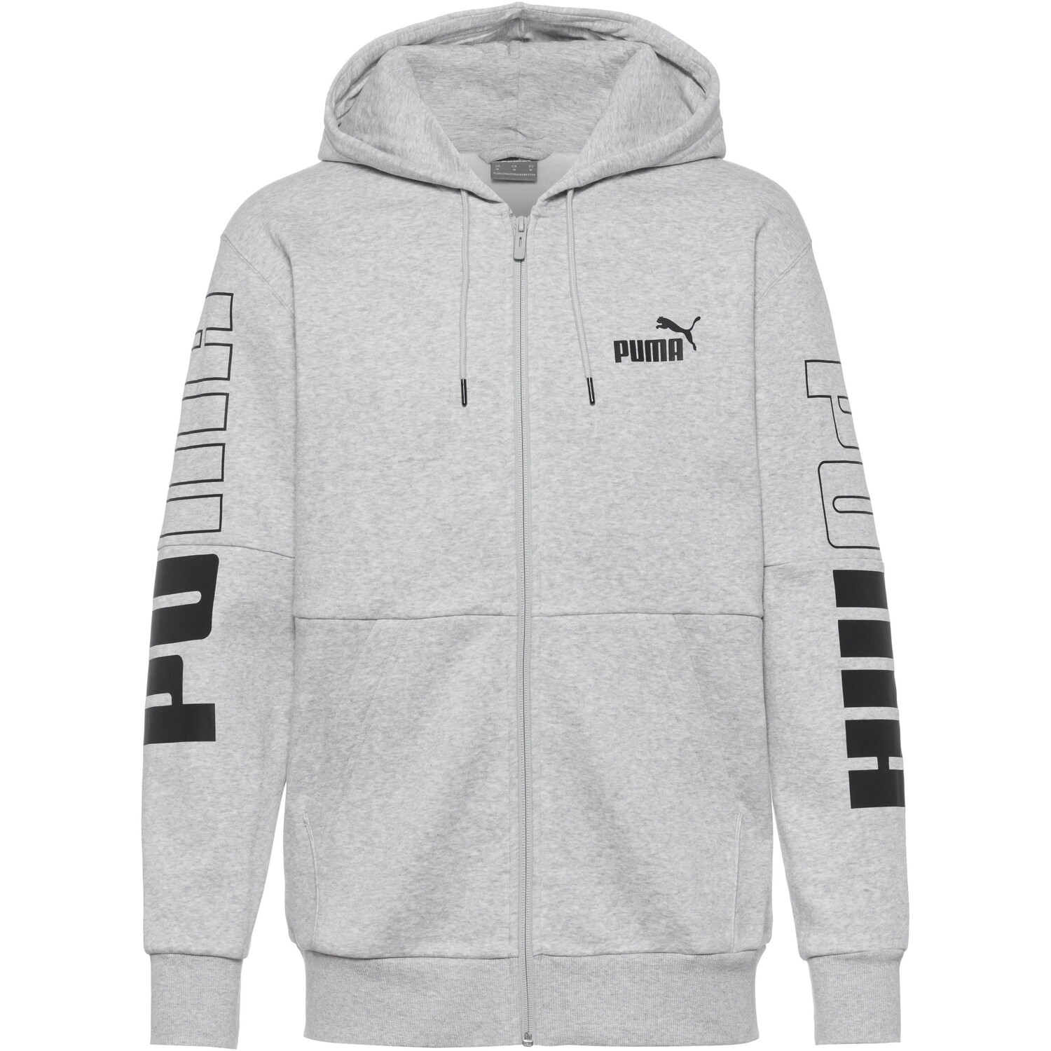 

Толстовка Puma Power, цвет light gray heather