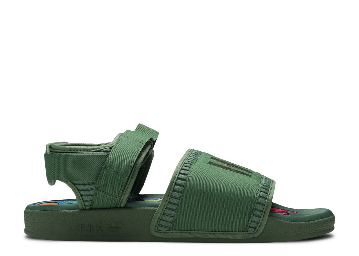 

Кроссовки adidas Pharrell X Adilette 2.0 Sandal 'Tribe Green', зеленый