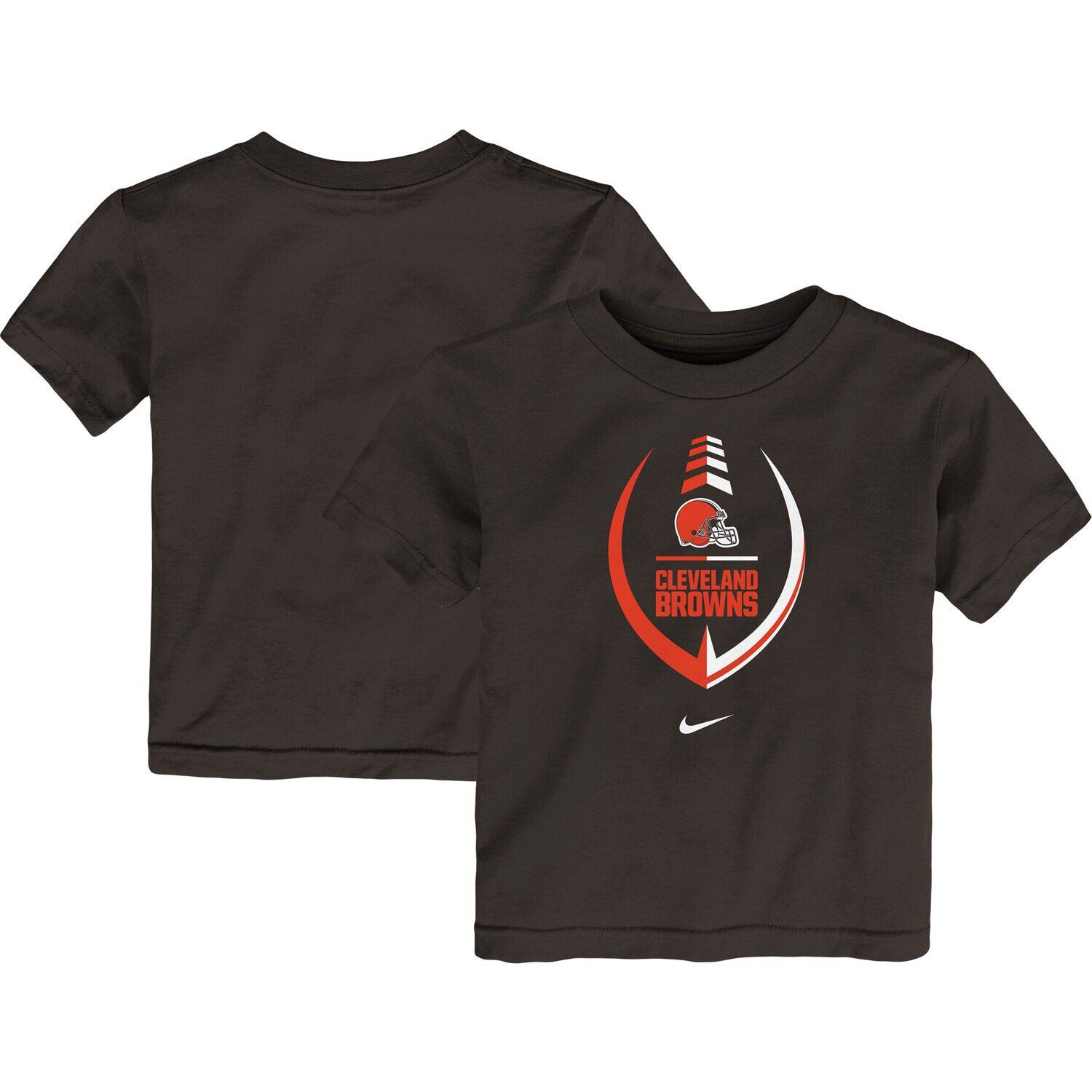 

Футболка Nike Brown Cleveland Browns Football с надписью для малышей Nike