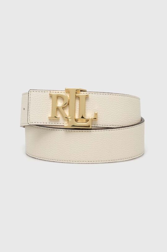 

Двусторонний кожаный ремень Lauren Ralph Lauren, бежевый