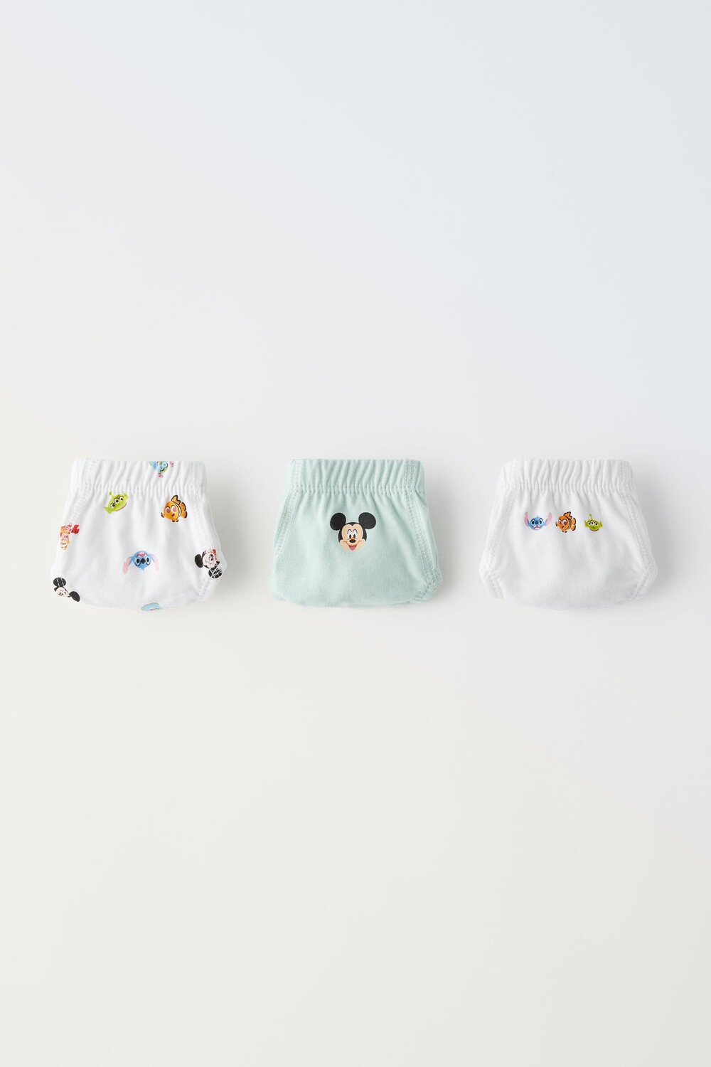 

3 набора микки мауса и друзей disney briefs Zara, белый