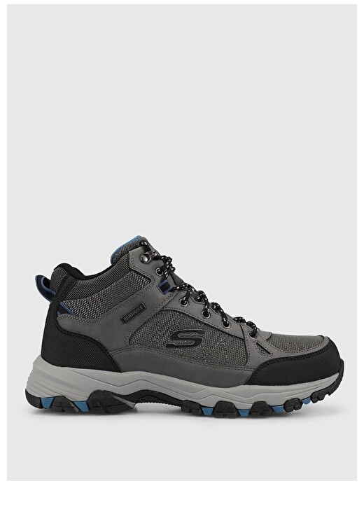

Серые мужские походные ботинки Skechers