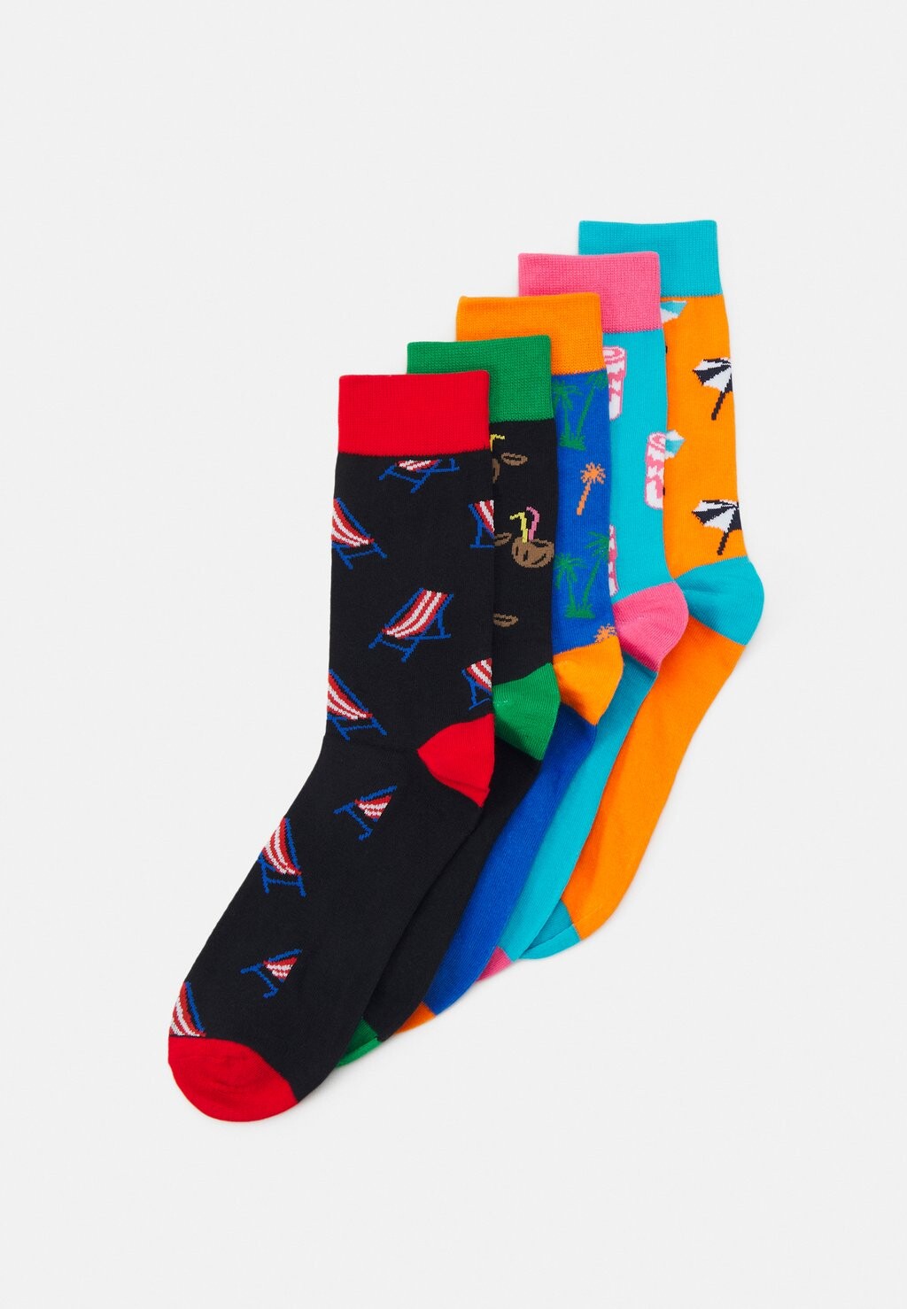 

Носки JACSUMMER VIBE SOCKS 5 PACK Jack & Jones, черный