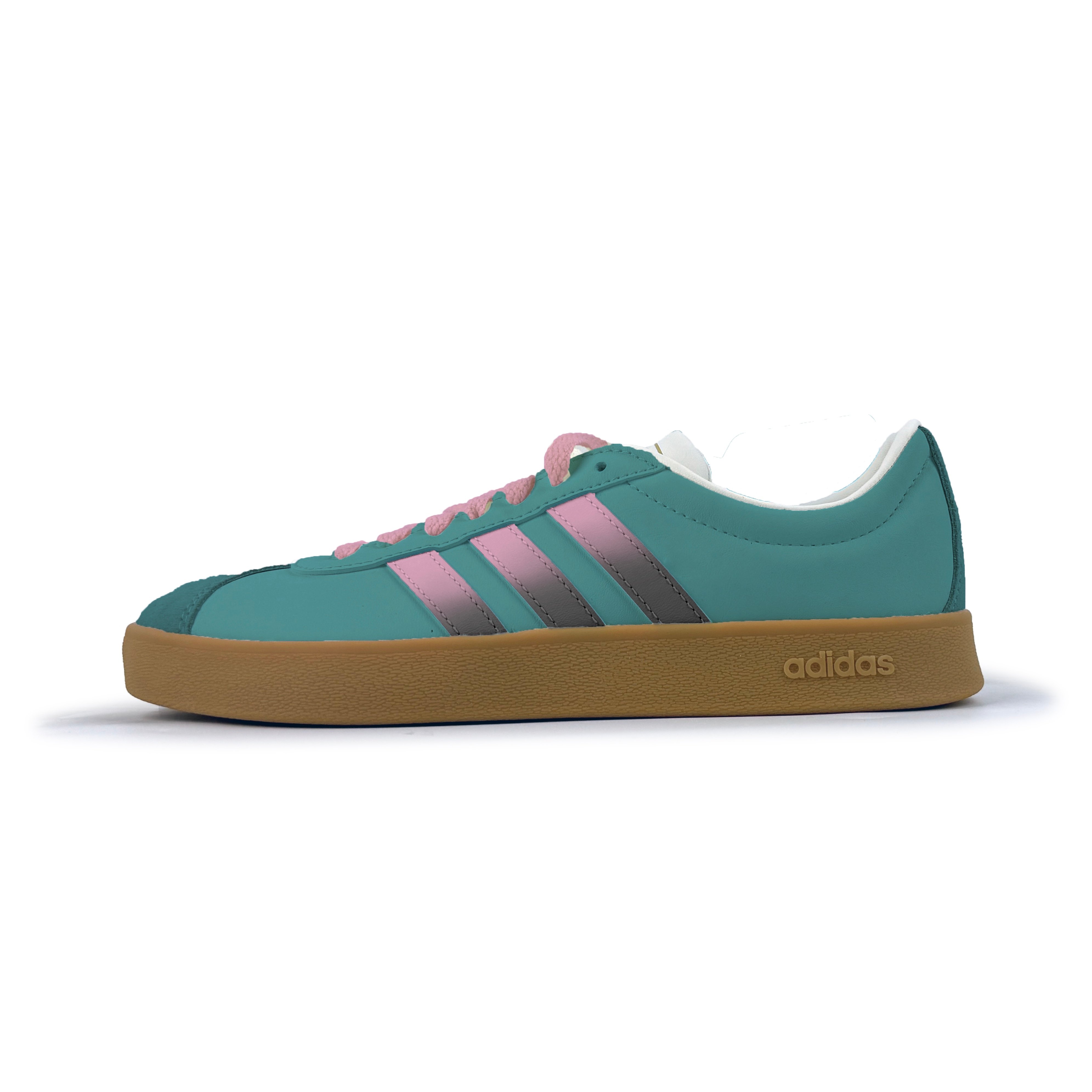 

Кроссовки adidas neo Vl Court Classic Skateboarding Shoes Unisex Low-top Green/pink/black, черный