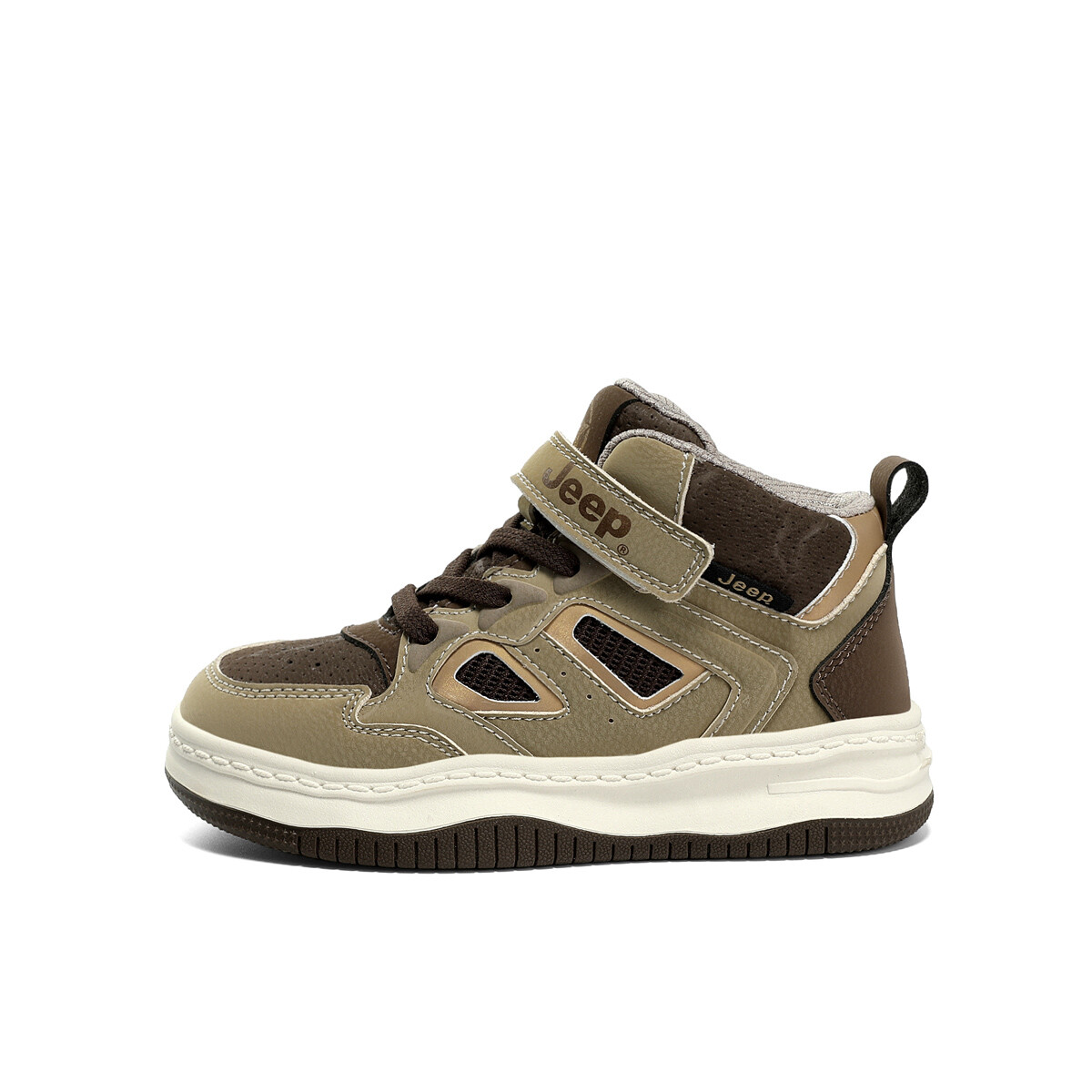 

Кроссовки Jeep Kids Skateboarding Shoes Kids High-top Brown, коричневый