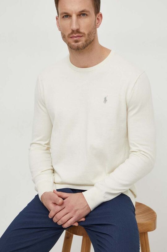 

Хлопковый свитер Polo Ralph Lauren, бежевый