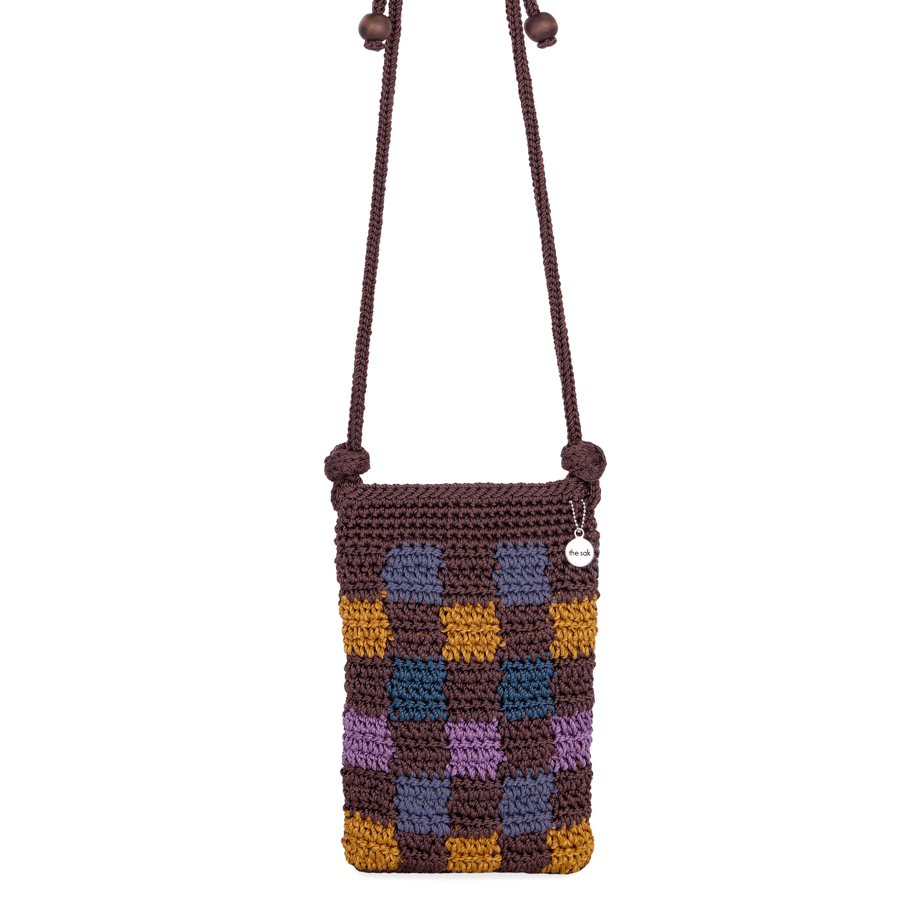 

Мини-кроссбоди Josie The Sak, цвет Hand Crochet - Brown Check