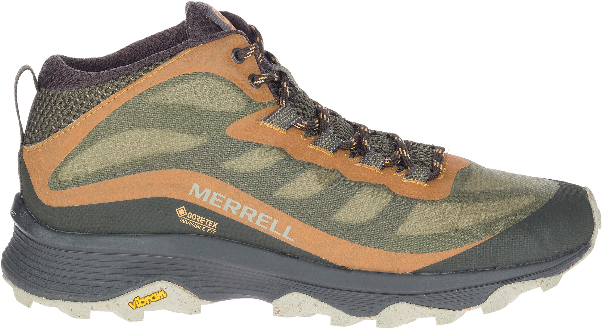 цена Походные ботинки Moab Speed ​​Mid GORE-TEX — мужские Merrell, зеленый