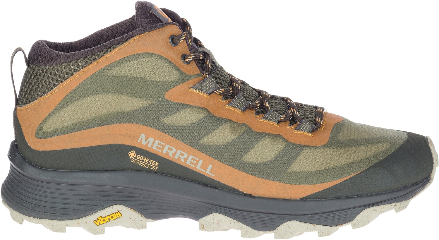 

Походные ботинки Moab Speed ​​Mid GORE-TEX — мужские Merrell, зеленый