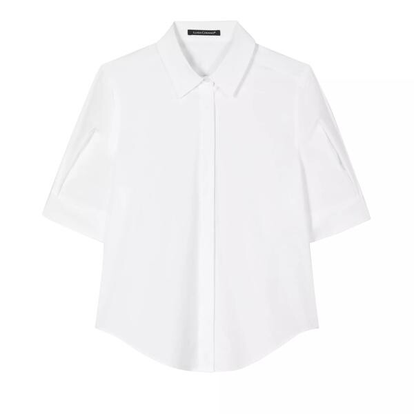

Футболка bluse aus gabardine-stretch Luisa Cerano, белый