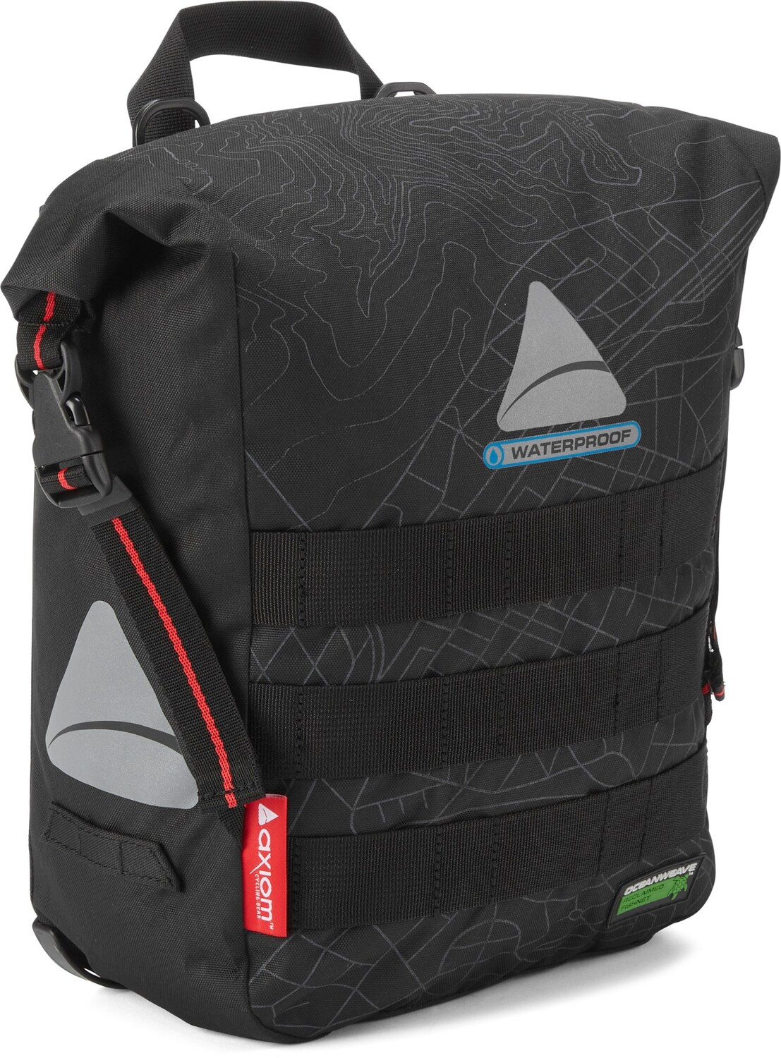 

Корзина для городского велосипеда Monsoon Oceanweave 16+ — одинарная Axiom Cycling Gear, черный