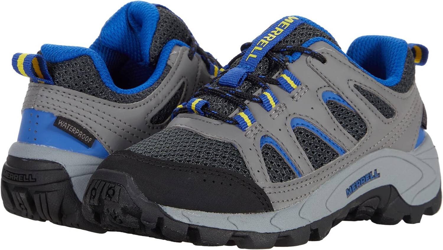 

Кроссовки Oakcreek Low Lace Waterproof (Little Kid/Big Kid) Merrell, цвет Charcoal