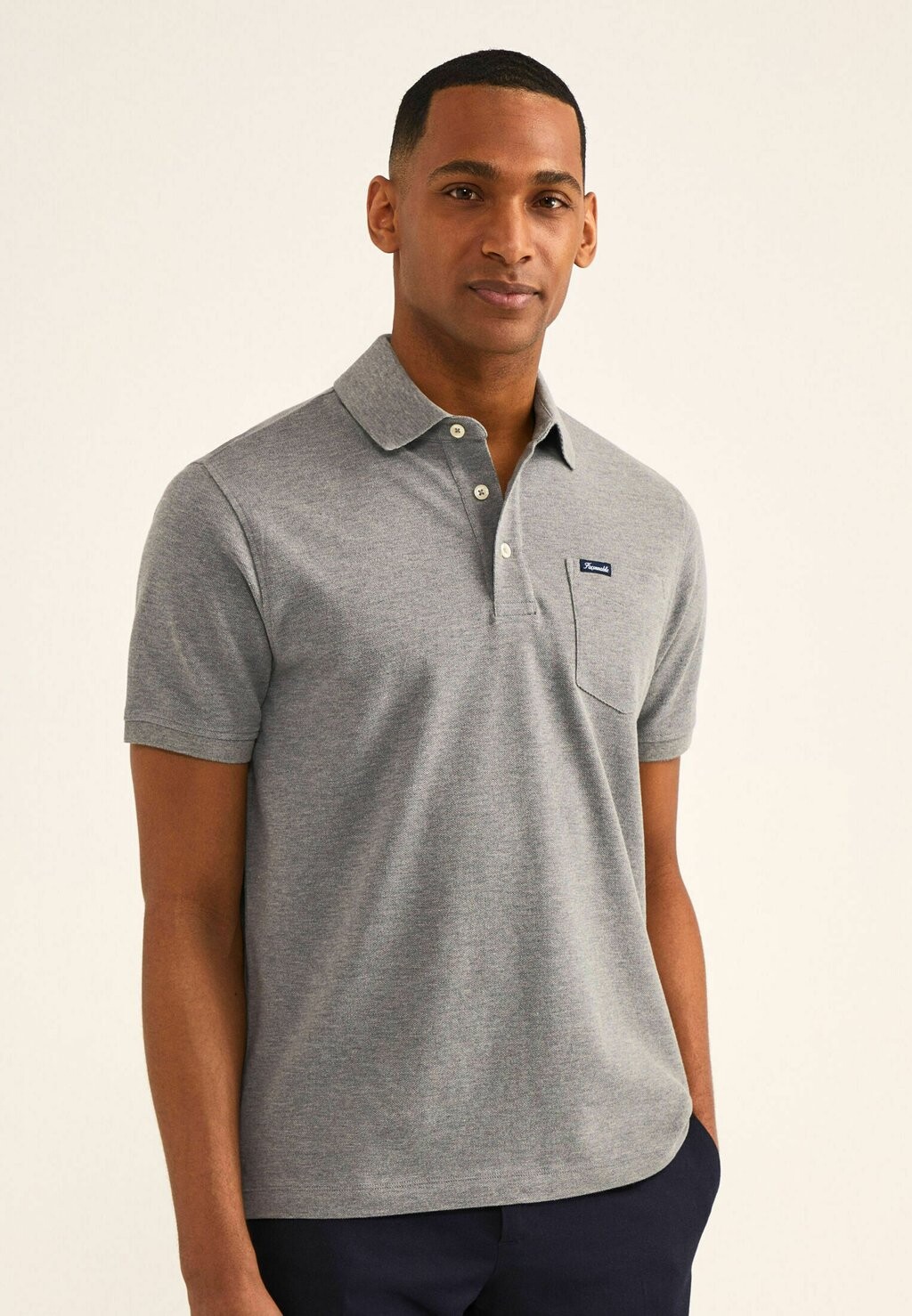 

Рубашка-поло BASIC POCKET Façonnable, цвет light grey marl