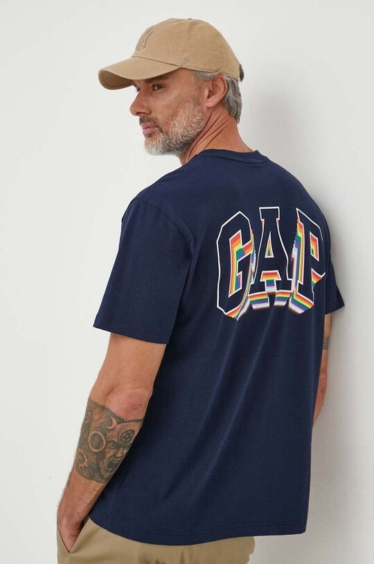 

Футболка GAP из хлопка Gap, темно-синий