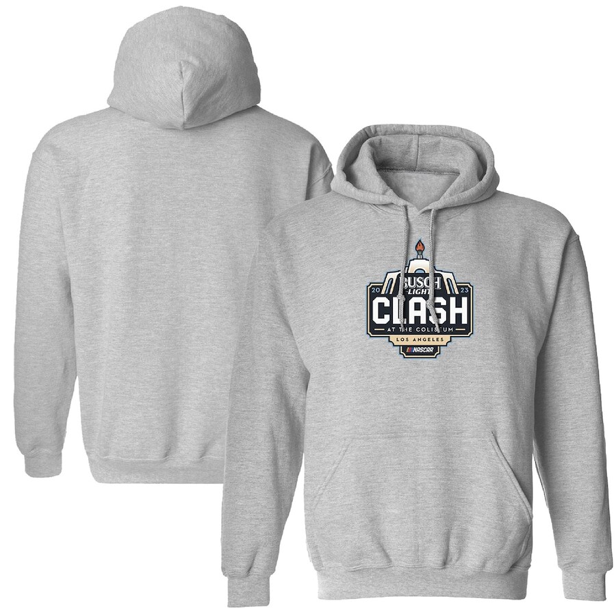 

Пуловер с капюшоном Checkered Flag Nascar Merchandise, серый