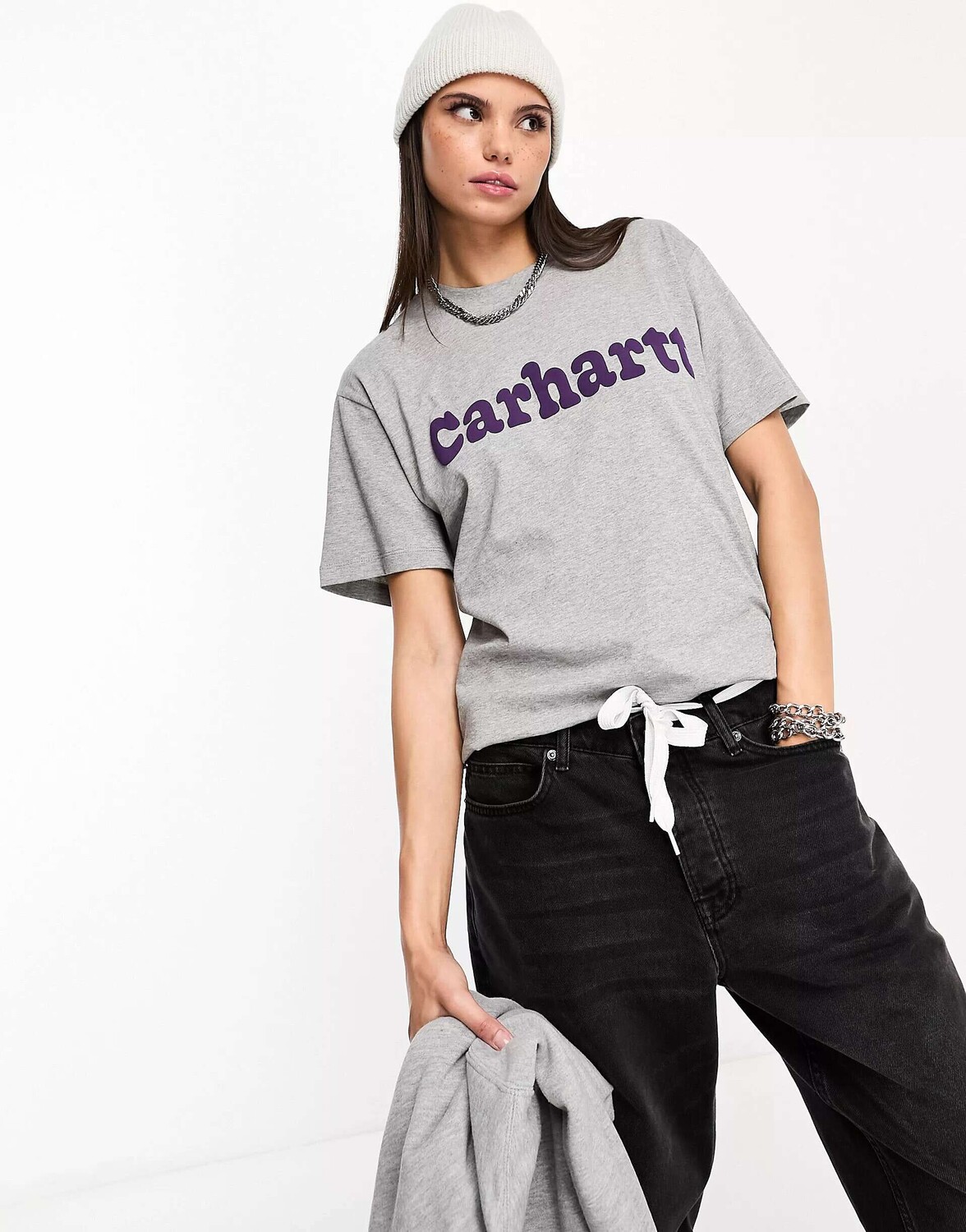 

Серая футболка Carhartt WIP bubbles, Серый