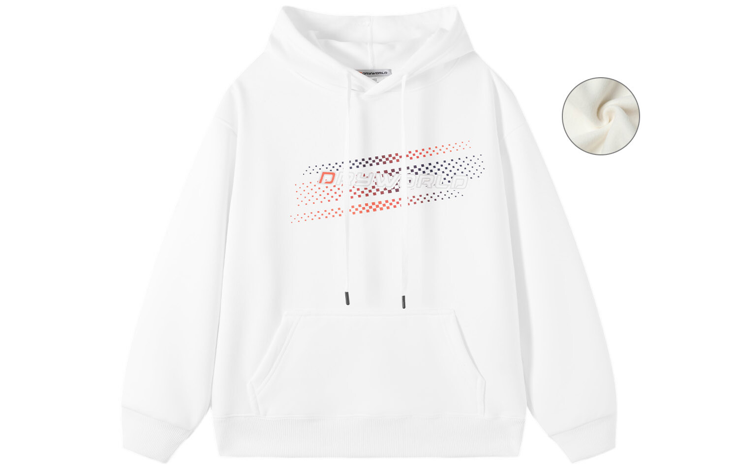 

Толстовка унисекс Dryworld, Белый флис