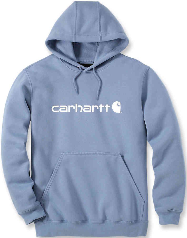 Толстовка средней плотности с фирменным логотипом Carhartt, светло-синий
