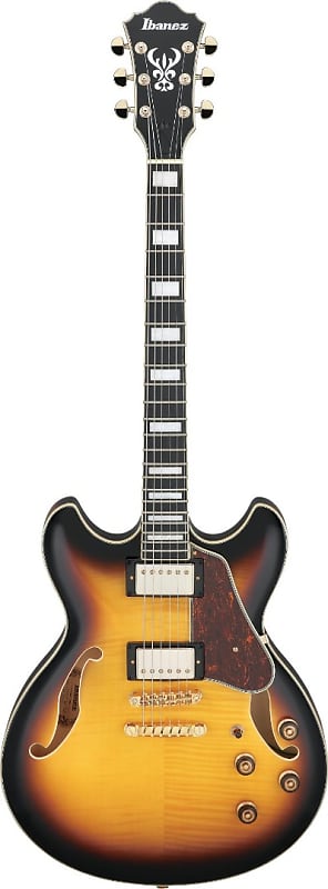 цена Электрогитара Ibanez AS93FMAYS Artcore Semi Hollow Electric Guitar, Antique Yellow Sunburst