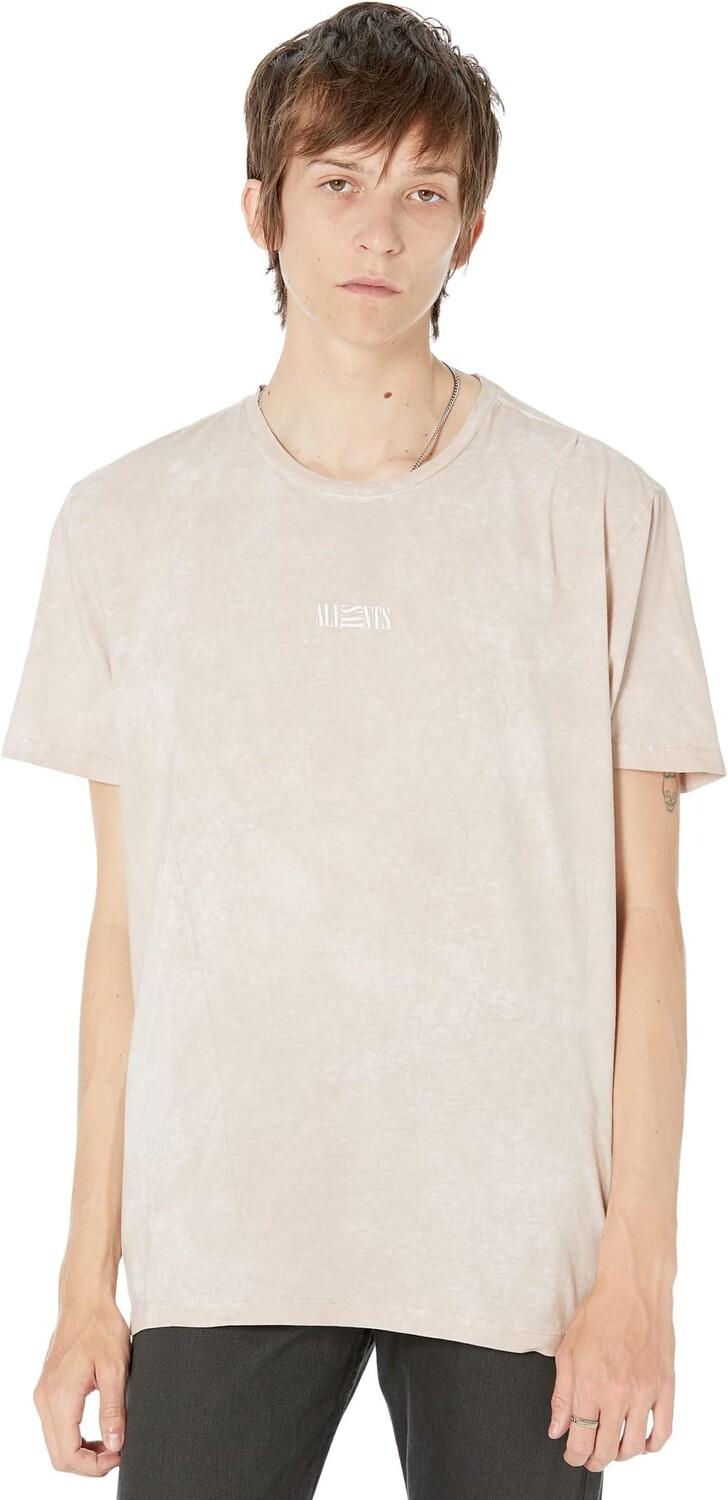 

Футболка AllSaints Opposition Wyatt Short Sleeve Crew, цвет Peached Taupe