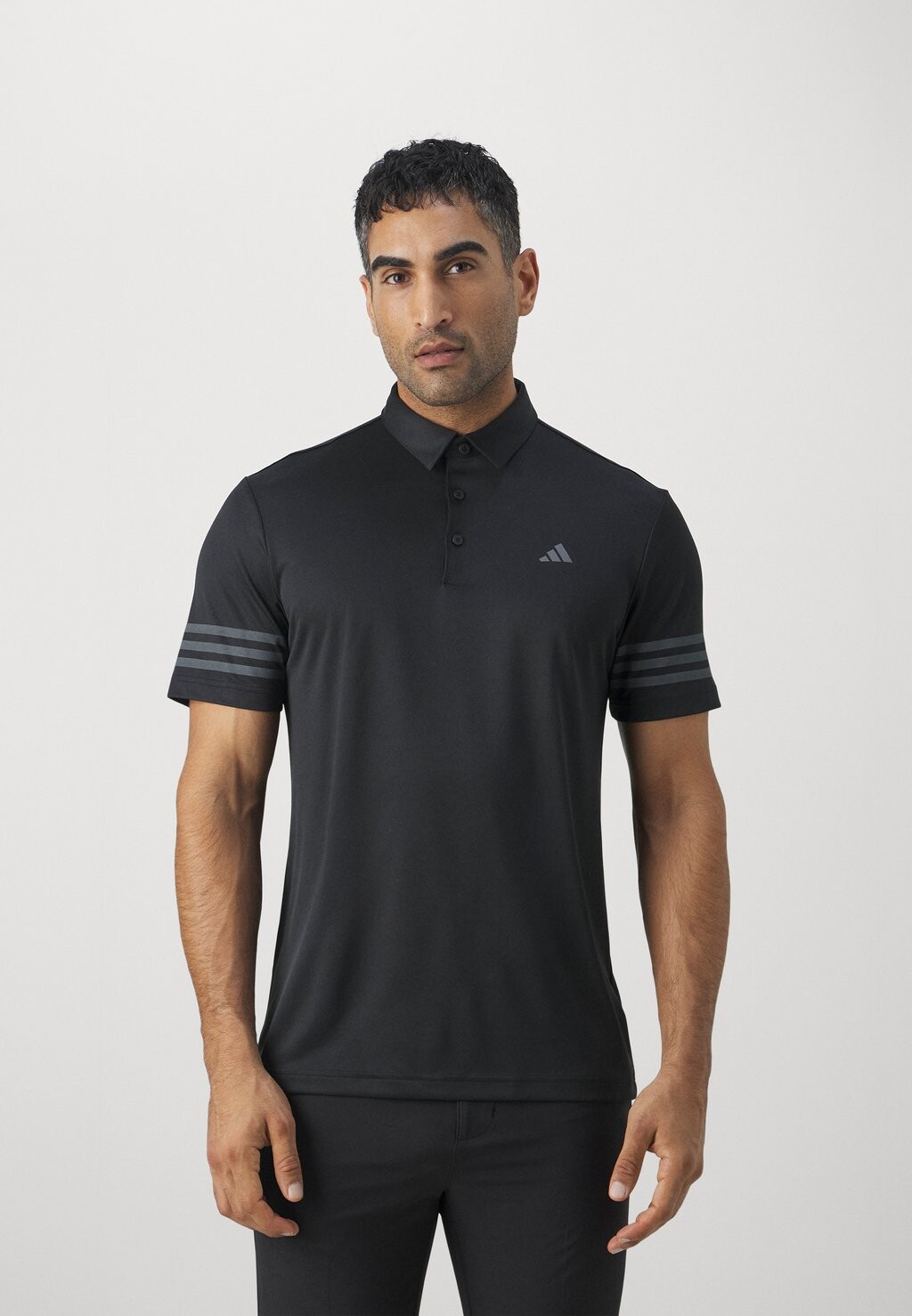 

Поло Core 3 Stripe adidas Golf, черный