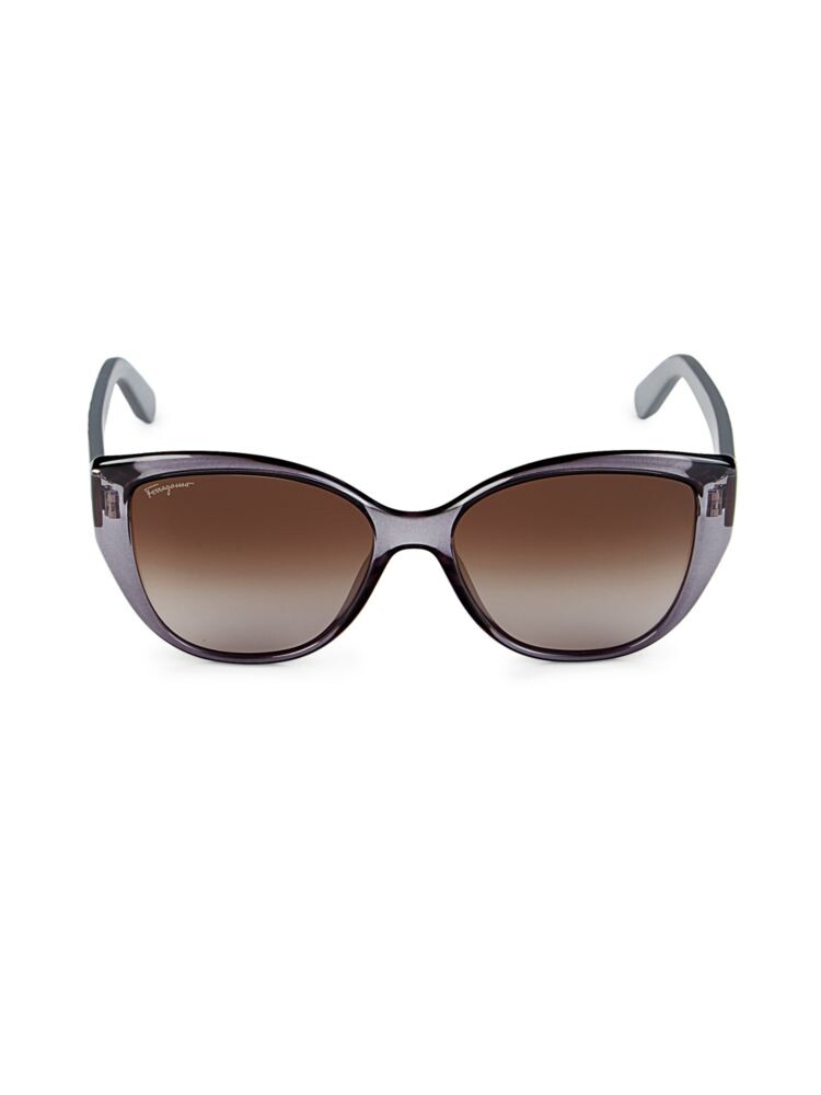 

Круглые солнцезащитные очки 56MM Ferragamo, серый