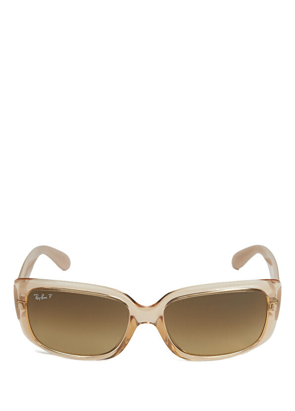 

Кремовые женские солнцезащитные очки прямоугольной формы Ray-Ban