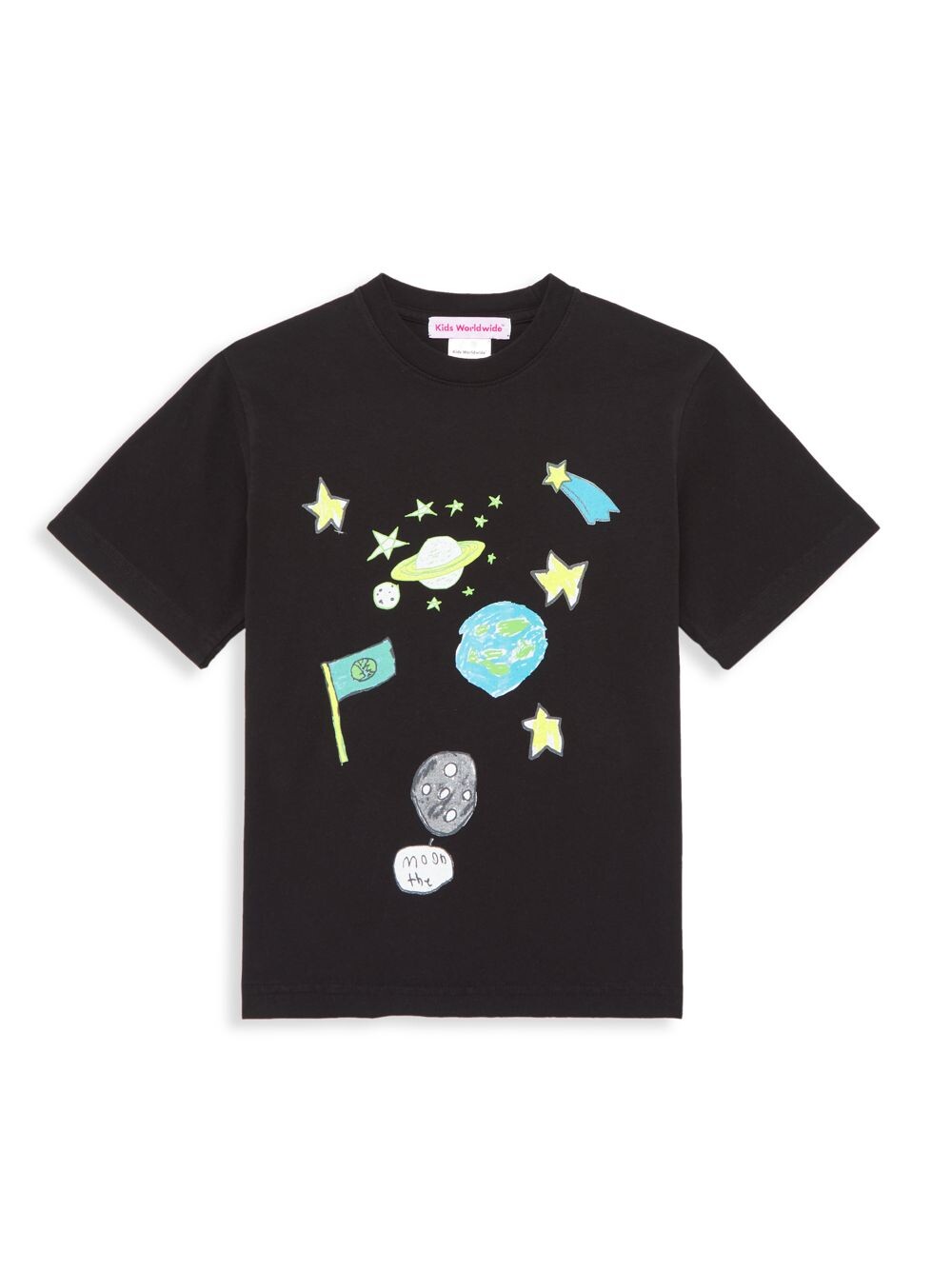 

Футболка Little Kid's & Kid's All Over Space Kids Worldwide, черный