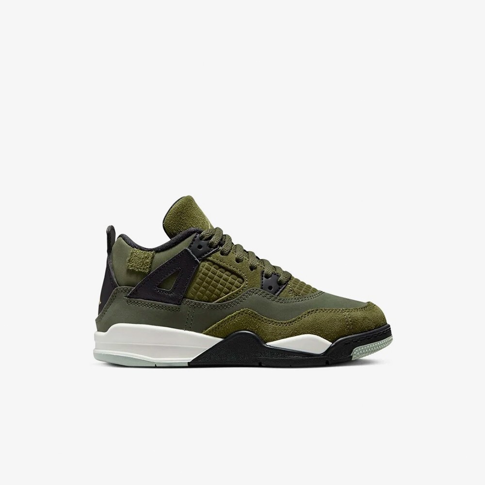 

Кроссовки Jordan 4 Retro SE Craft 'Craft Olive' (PS) Jordan, зеленый