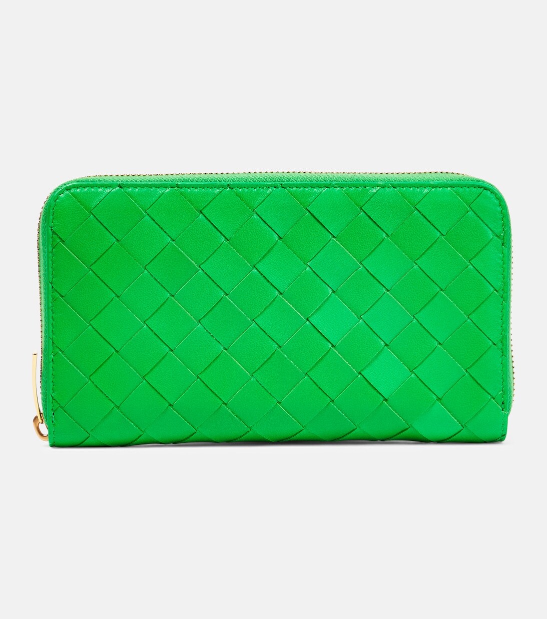 

Кошелек из кожи интекчато Bottega Veneta, зеленый