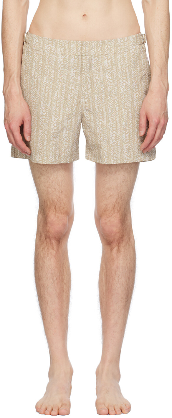 

Бежевые шорты для плавания Setter Orlebar Brown