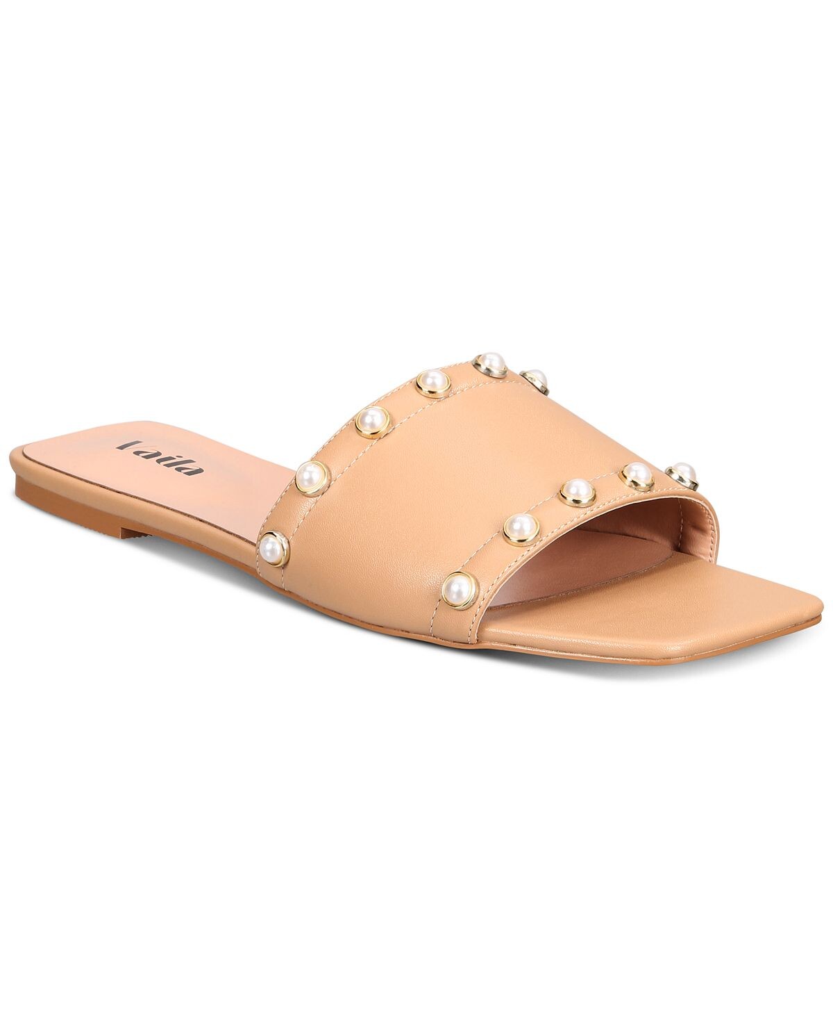 

Женские сандалии без шнуровки на плоской подошве с украшением Dana VAILA SHOES