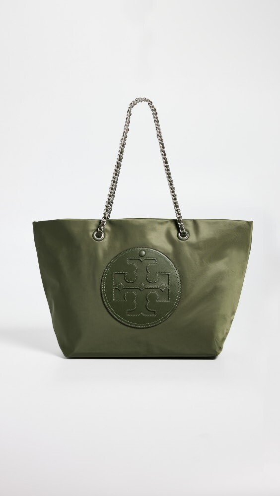 

Сумка-тоут Tory Burch Ella Chain, оливковый