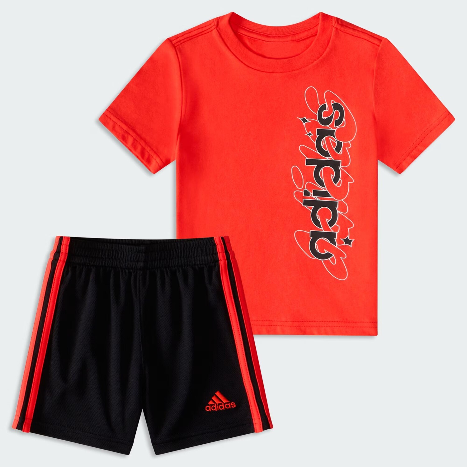 

Короткий комплект футболки gfx ctn 3s Adidas, цвет Bright Red