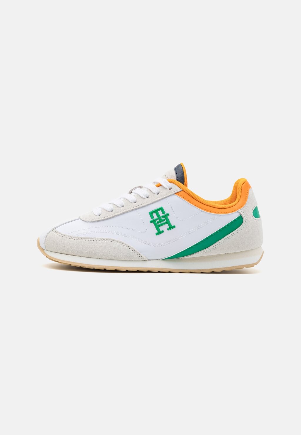 Низкие кроссовки Heritage Runner Tommy Hilfiger, цвет white/olympic green низкие кроссовки heritage court tommy hilfiger цвет white olympic green