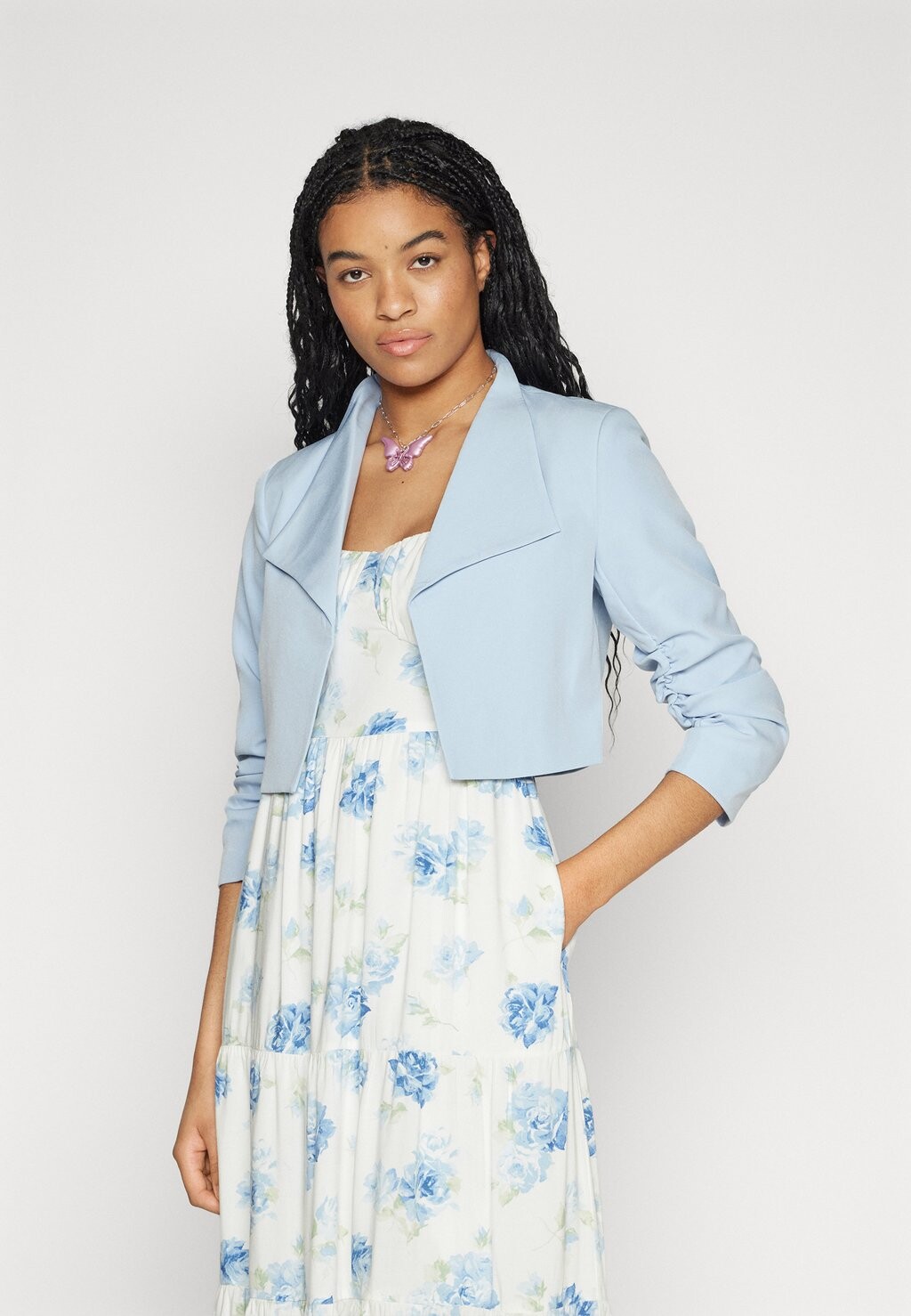 

Блейзер VIHER CROPPED VILA, цвет kentucky blue