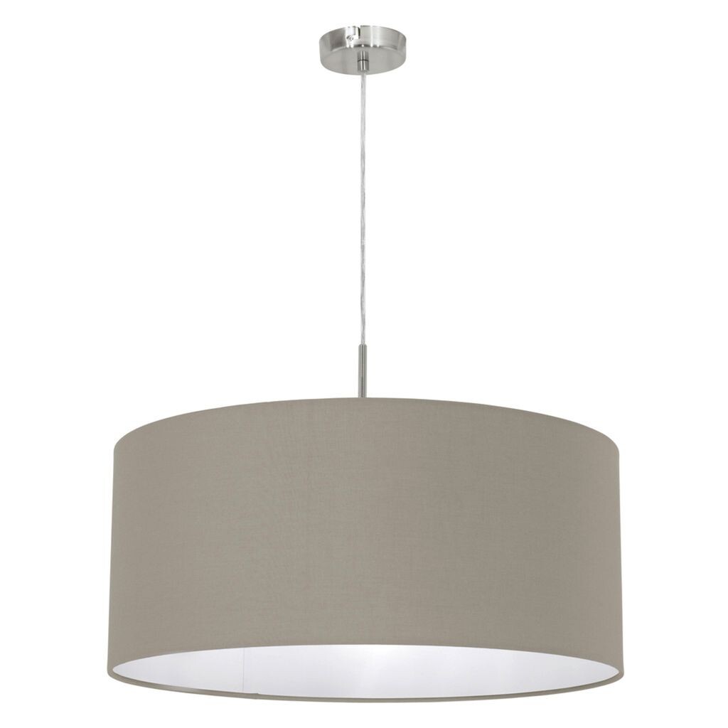 

Eglo 31576 Pasteri Подвесной светильник Steel Matt Nickel Textile Taupe (серо-коричневый), серый