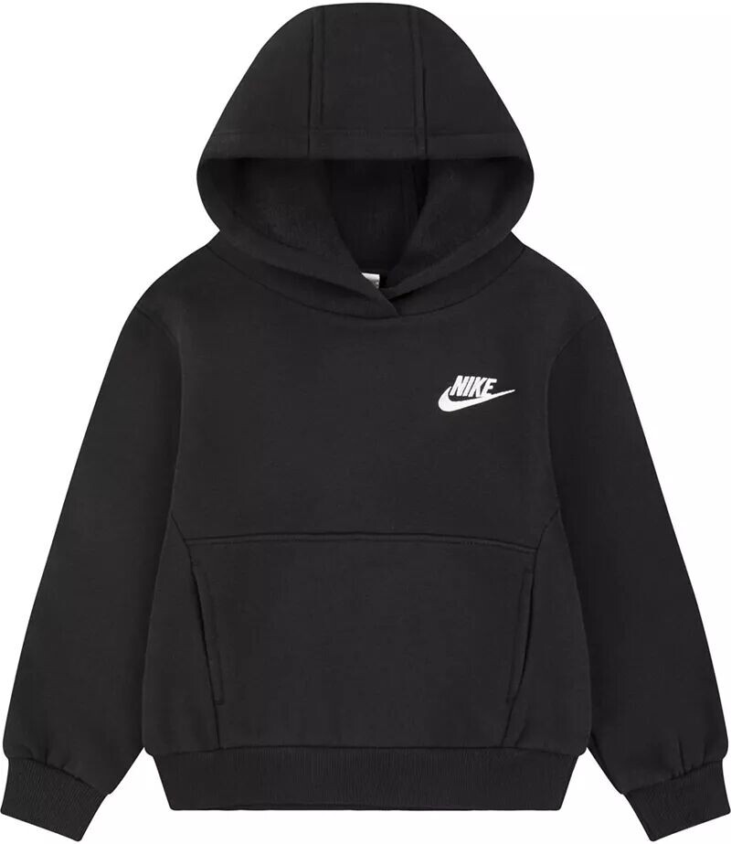 

Флисовый пуловер Nike для мальчиков и девочек Sportswear Club, черный