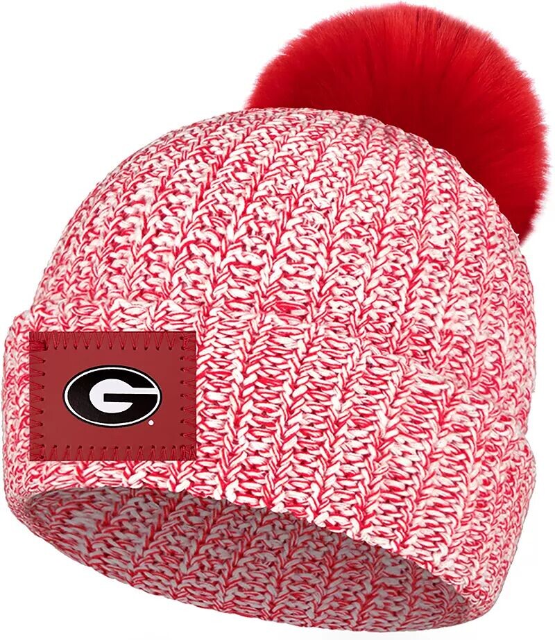 

Красная вязаная шапка с помпоном Love Your Melon Georgia Bulldogs